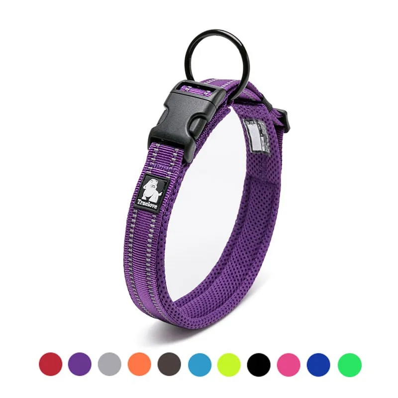 Adjustable Dog Collar Nylon Mesh Padded Collar