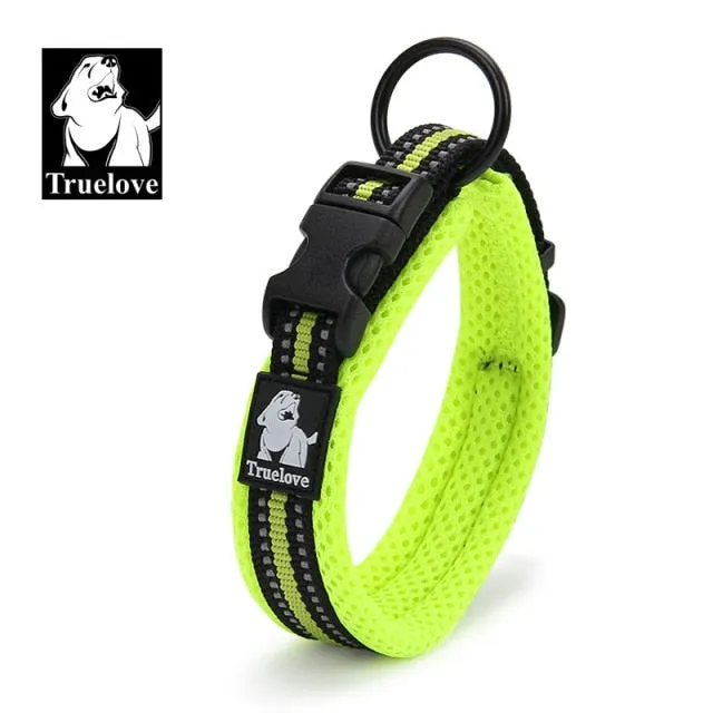 Adjustable Dog Collar Nylon Mesh Padded Collar