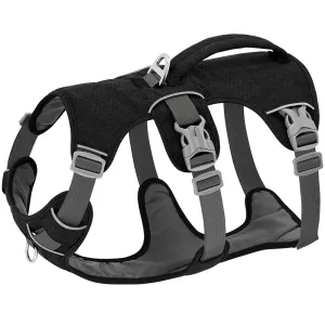Adjustable Reflective Nylon Dog Harness with Handle for Various Dog Sizes