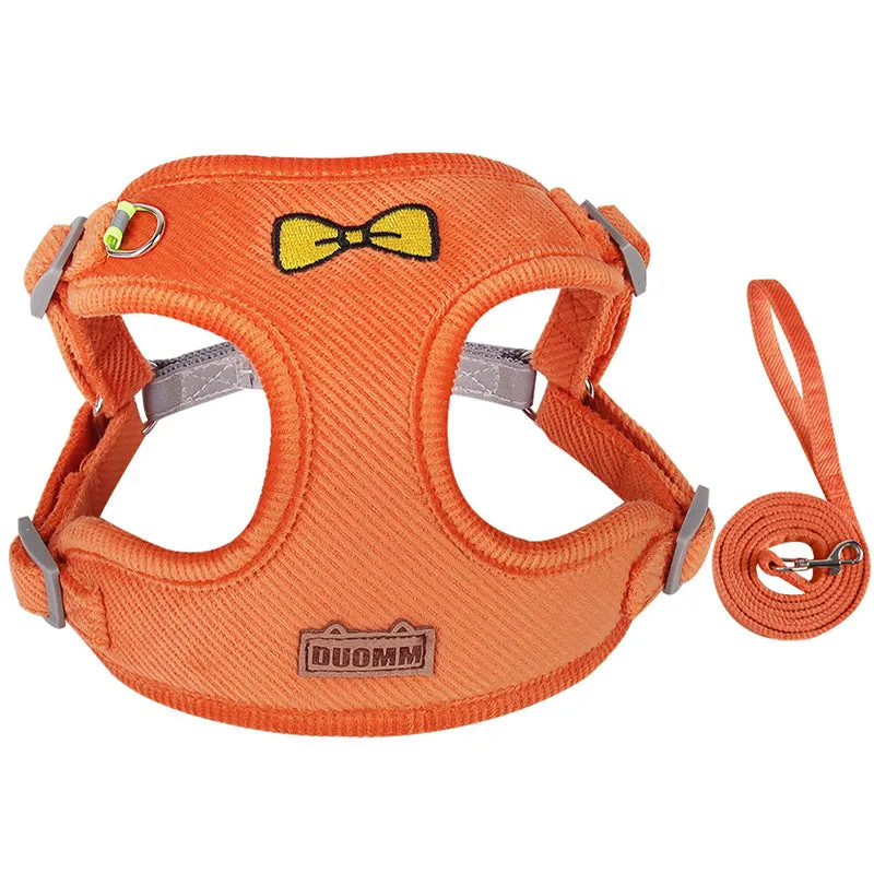 Adjustable Reflective Pet Cat Dog Vest Harness and Leash Set