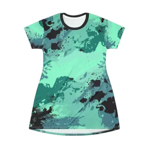 Bay Camo T-Shirt Dress (AOP)