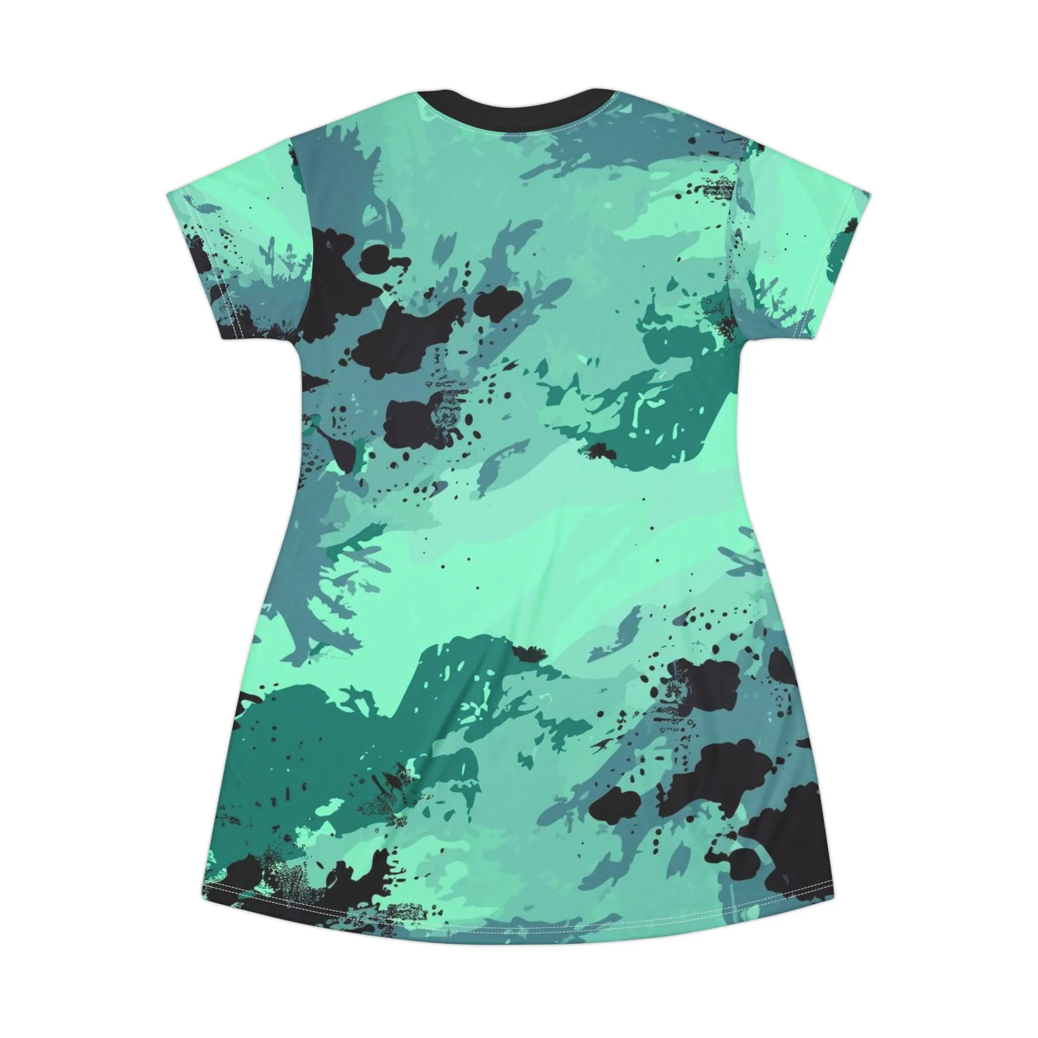 Bay Camo T-Shirt Dress (AOP)