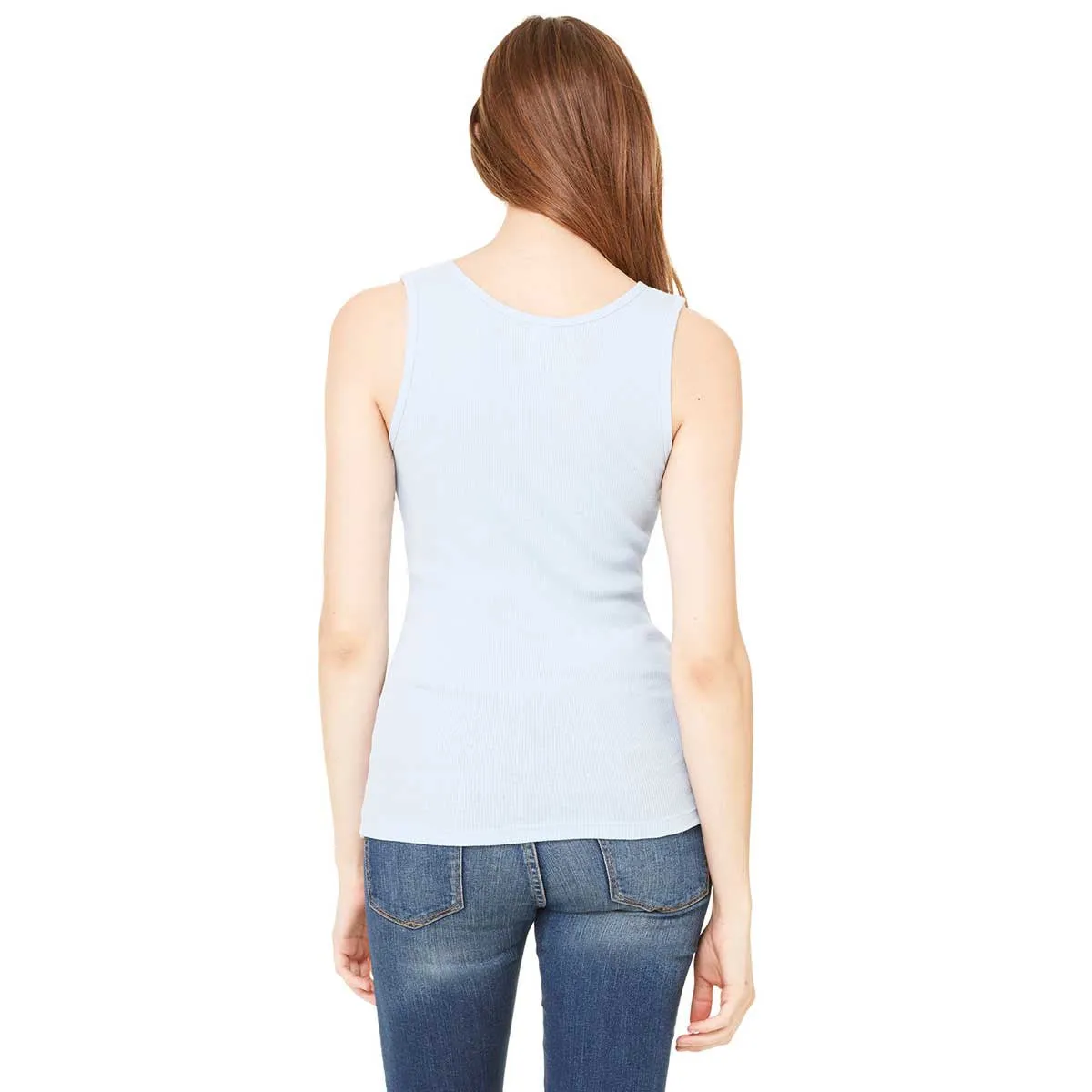 Bella   Canvas Women's Baby Blue 2x1 Rib Tank
