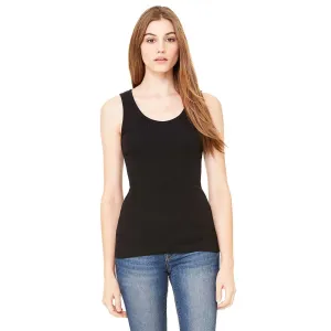 Bella   Canvas Women's Black 2x1 Rib Tank
