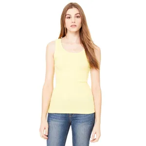 Bella   Canvas Women's Yellow 2x1 Rib Tank