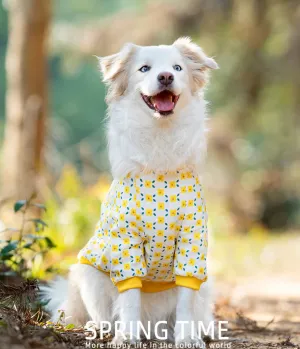 Breathable Cotton Pet Pullover Clothes, Thin Anti-Hair Loss, Sunscreen, Short-Sleeved, Medium and Large Dog Clothes