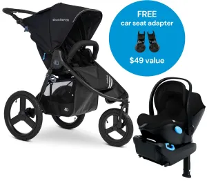 Bumbleride Speed   Clek Liing Travel System - Black / Pitch Black