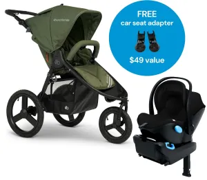 Bumbleride Speed   Clek Liing Travel System - Olive / Pitch Black