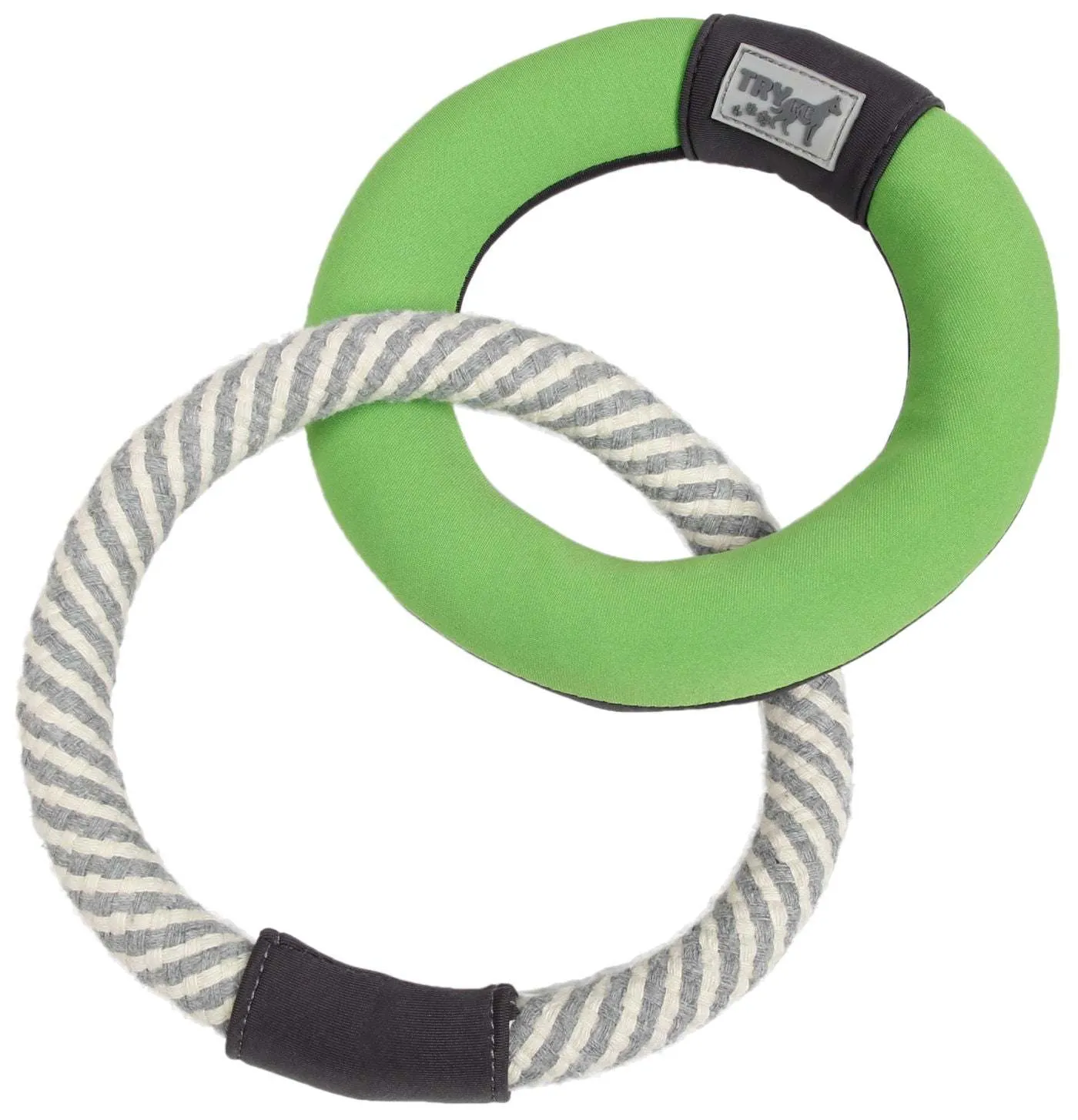 Connected Jute Rings Play Toy Chew for Dogs