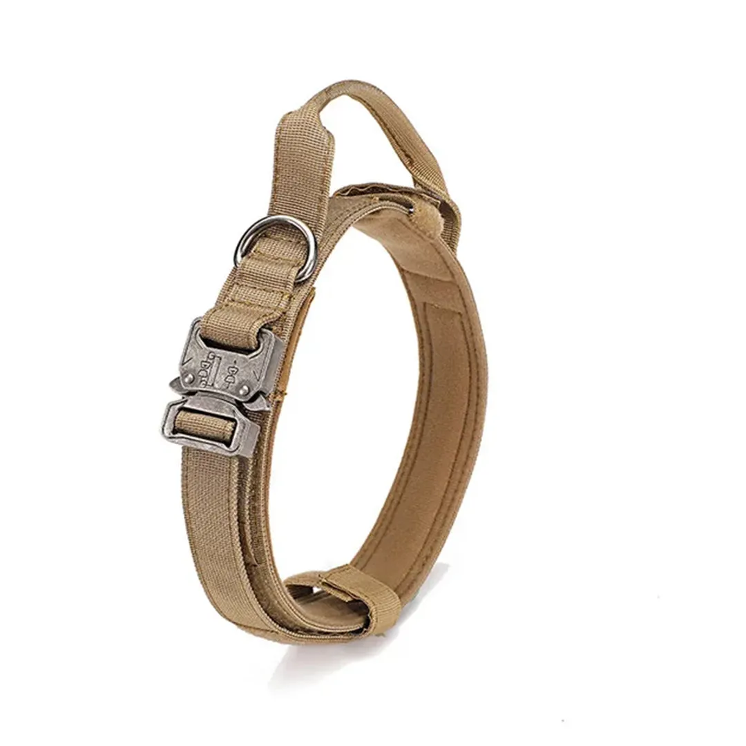 Control Tactical Dog Collar - Heavy-Duty, Adjustable, and Featuring a Handle for Dogs