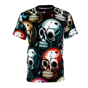 Death Metal Skulls Unisex Cut & Sew Tee (AOP)