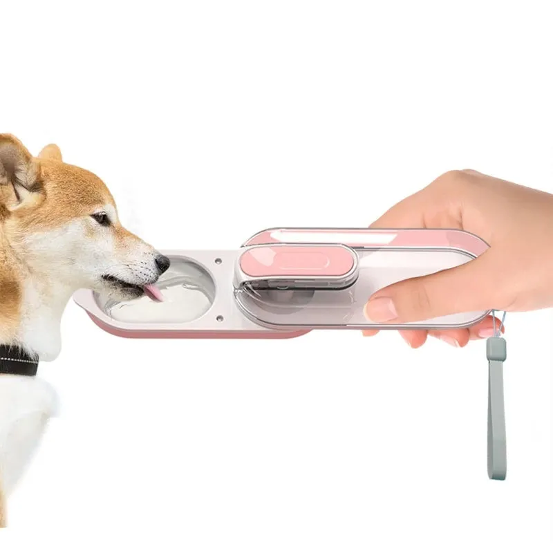 Dog Water Bottle Foldable Dog Water Dispenser For Outdoor Walking Portable Leak Proof Pet Water Bottle For Travel Dog Pet Products / Botella dispensadora de agua para mascotas