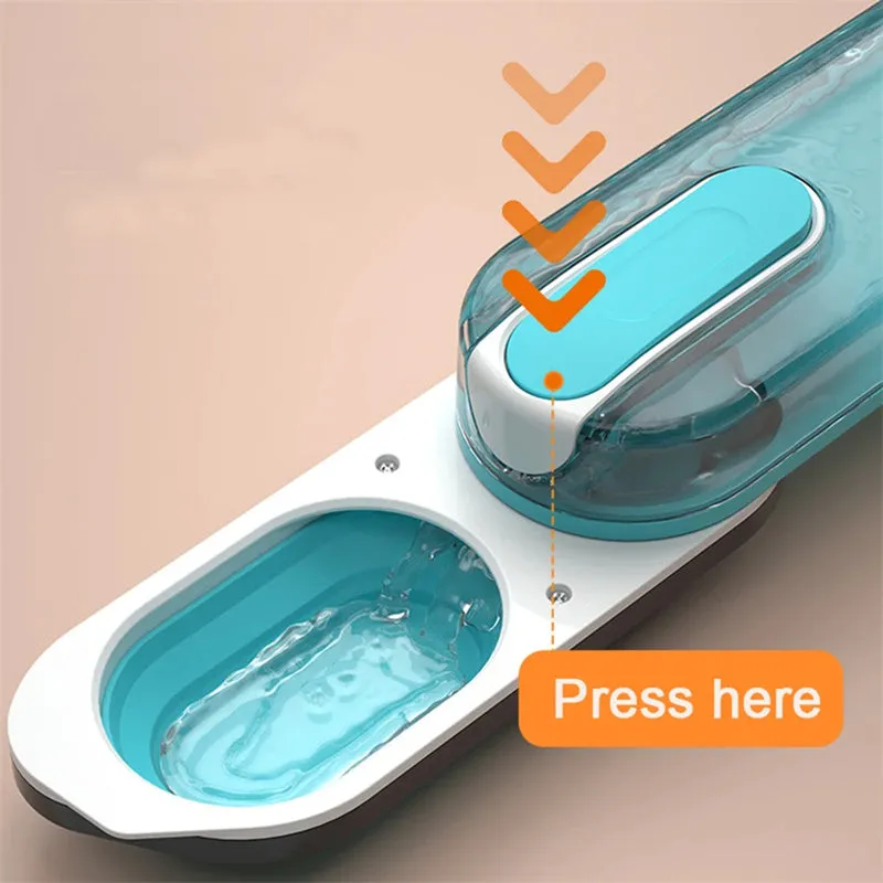 Dog Water Bottle Foldable Dog Water Dispenser For Outdoor Walking Portable Leak Proof Pet Water Bottle For Travel Dog Pet Products / Botella dispensadora de agua para mascotas
