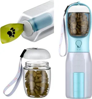 Dog Water Bottle With Food Container