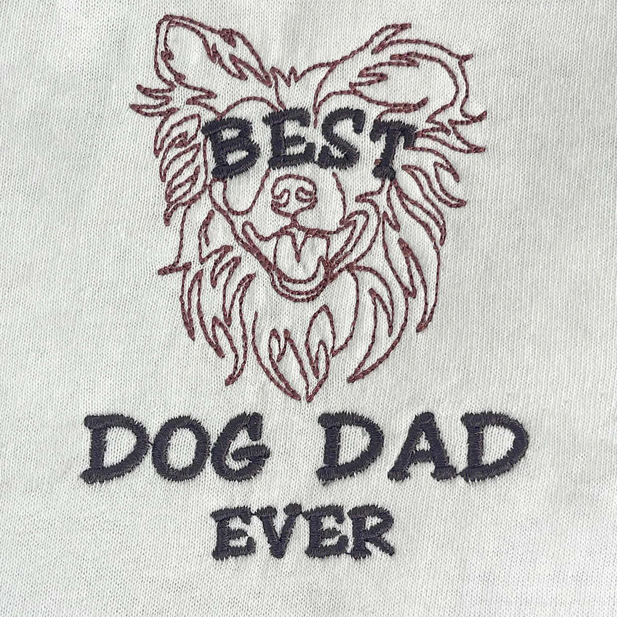 Embroidered Best Border Collie Dog Dad Ever Polo Shirt