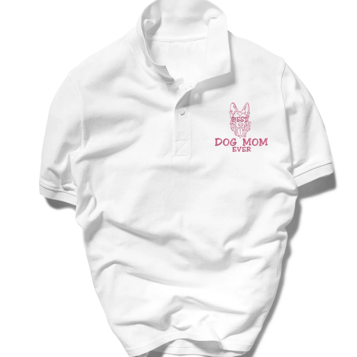 Embroidered Best German Shepherd Dog Mom Ever Polo Shirt