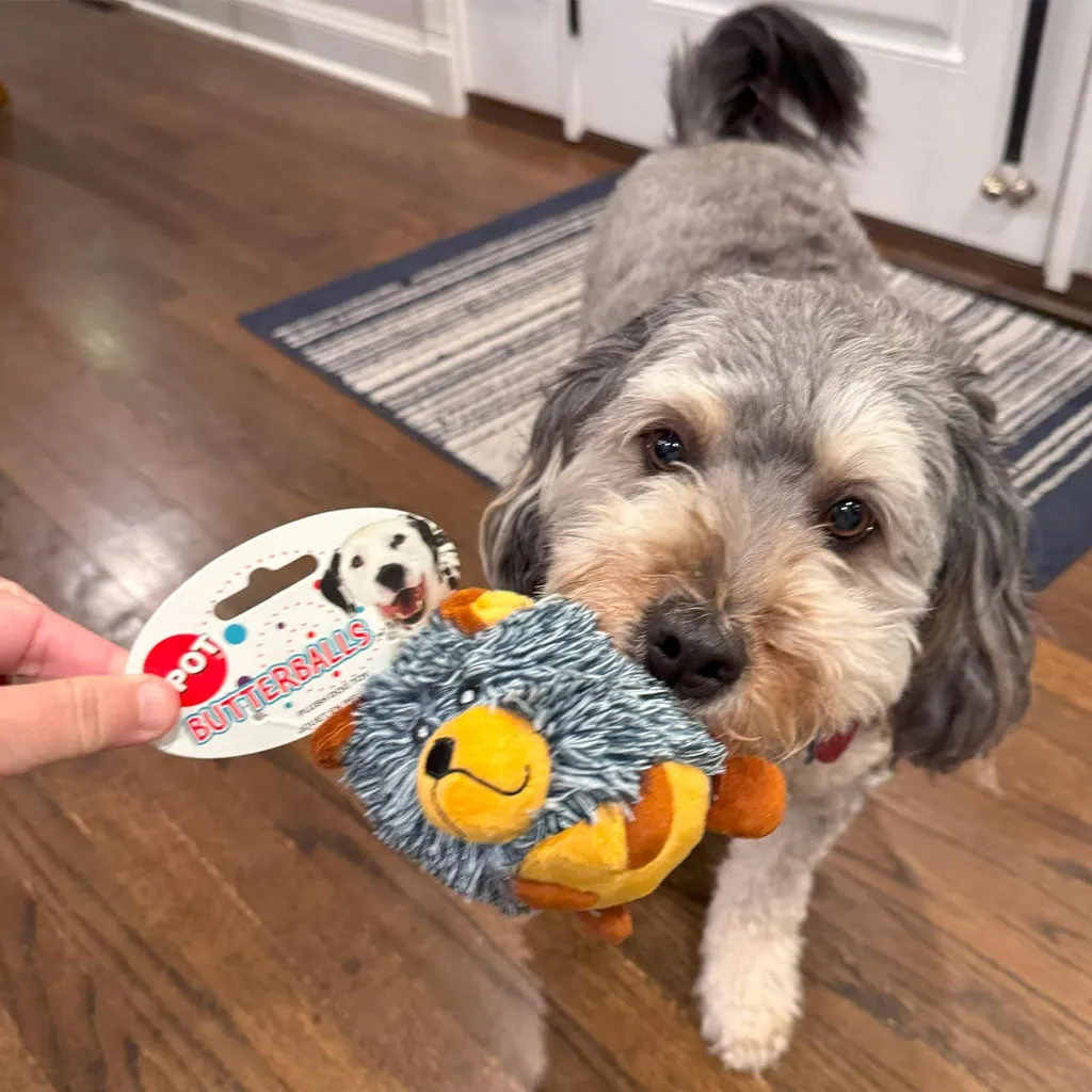 Ethical Pet Spot Butterballs Forest Dog Toy, 4-Inch, Assorted