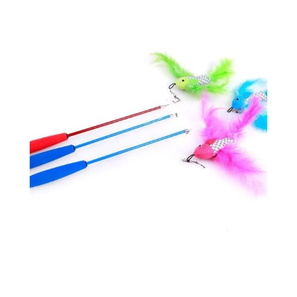 Feather Wand Plastic Toy