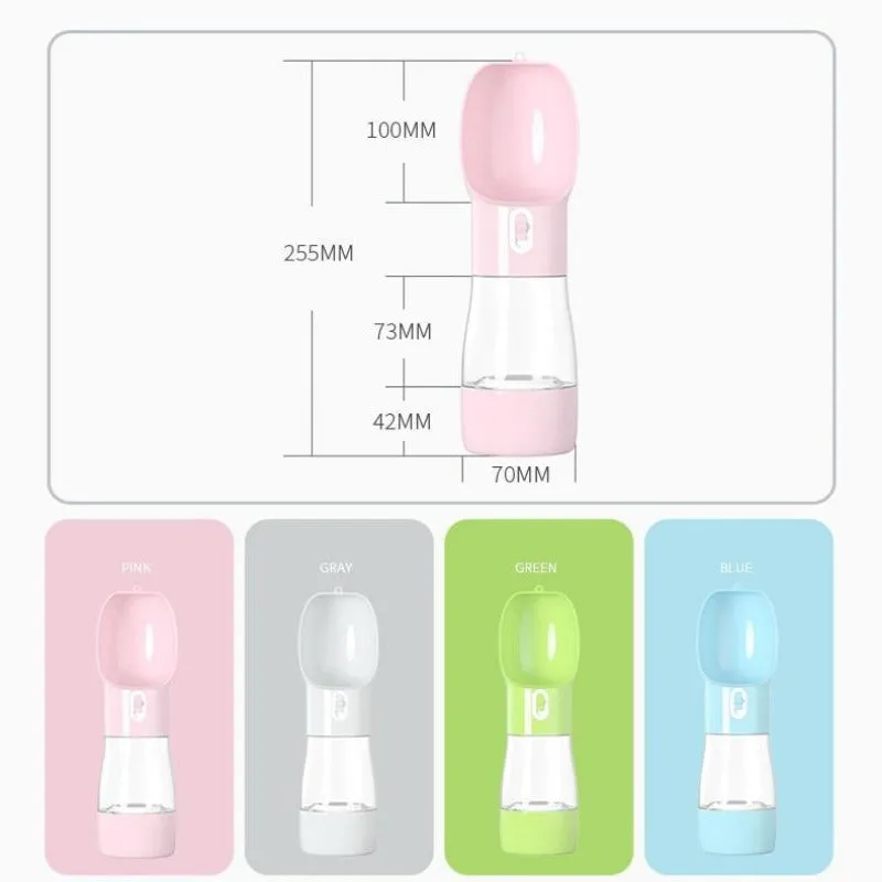 Multifunctional 2-in-1 Portable Dog Water Bottle and Feeder