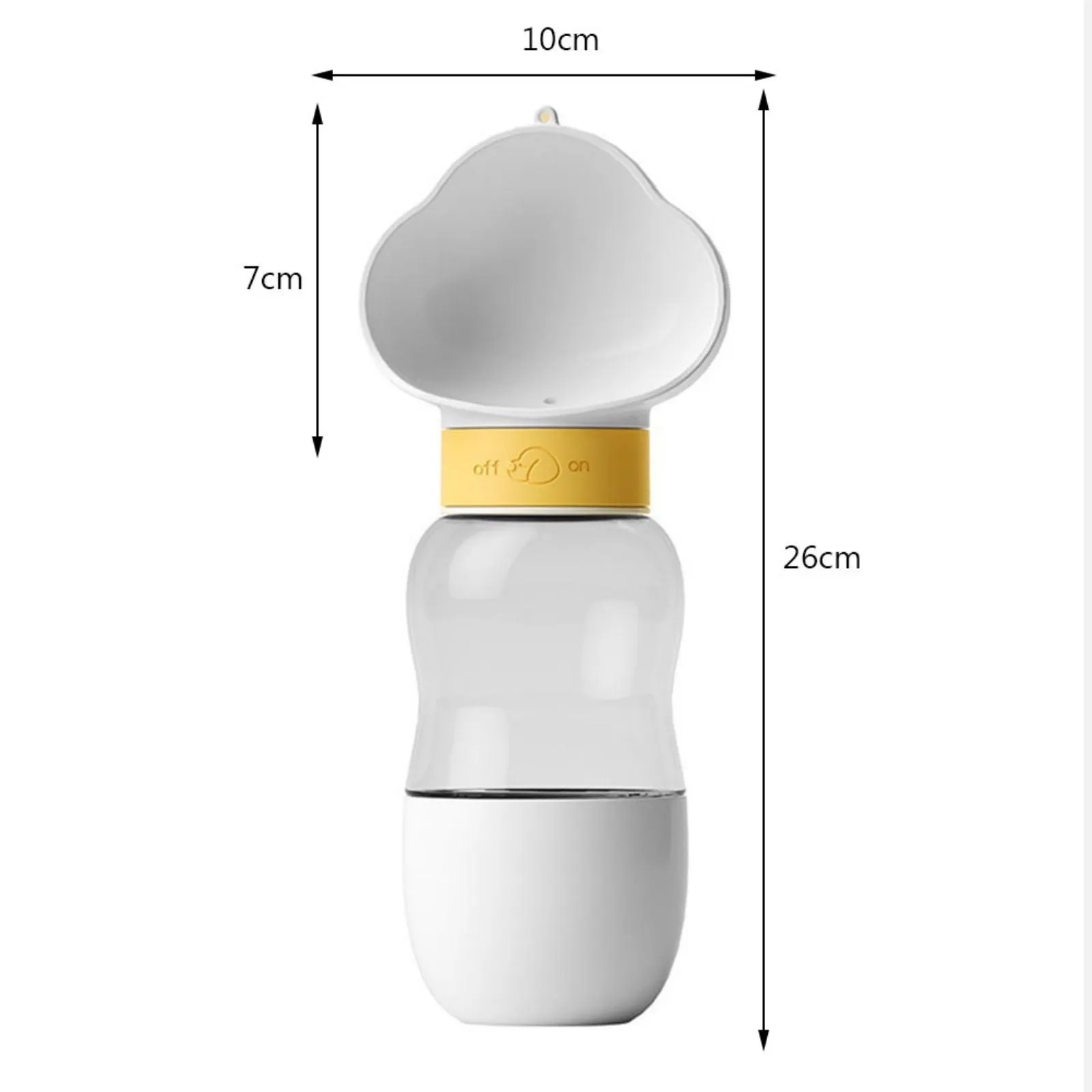 Portable Dog Water Bottle with Food Container Leak Proof Dog Travel Water Dispenser for Walking, Hiking and Travel