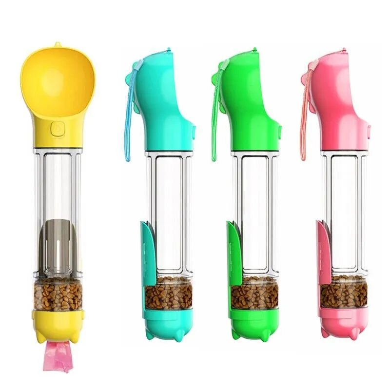 Portable Pet Water Bottle Dispenser Dog Cat Travel Drinking Feeder 300Ml/ 500Ml