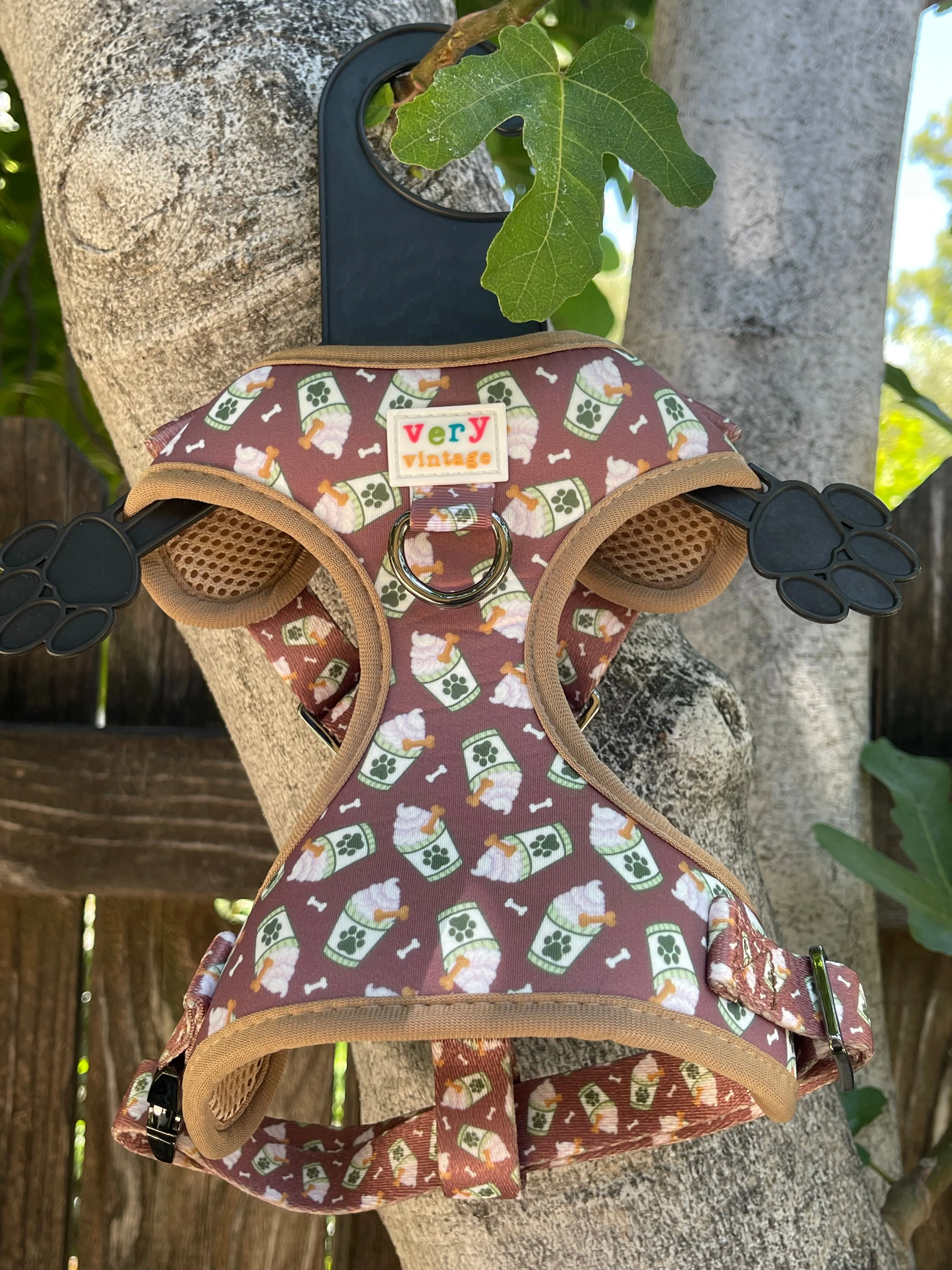 Puppachino - Adjustable H Style Dog Harness - Heavy Duty Metal Hardware