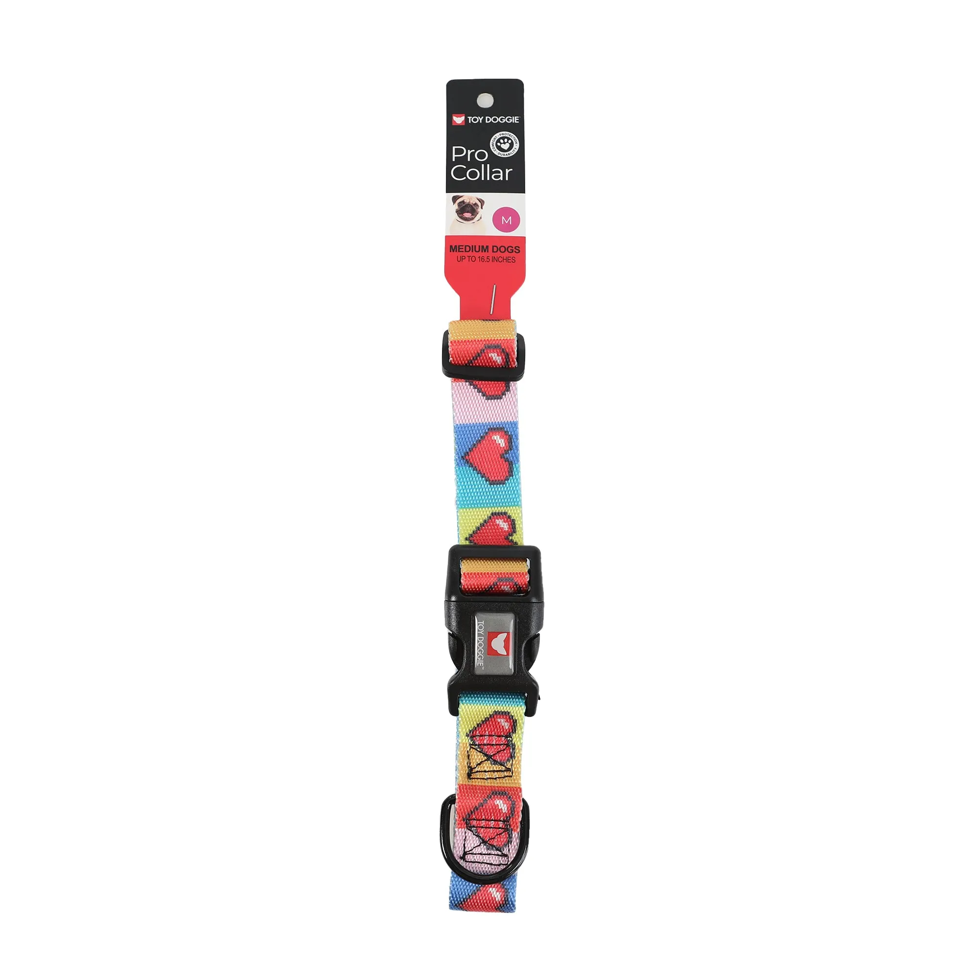 Rainbow Doggie Premium Dog Collar | Toy Doggie Paws of Pride Collection