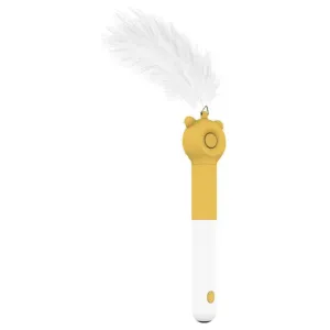 Retractable cat teaser with laser pointer Playtime