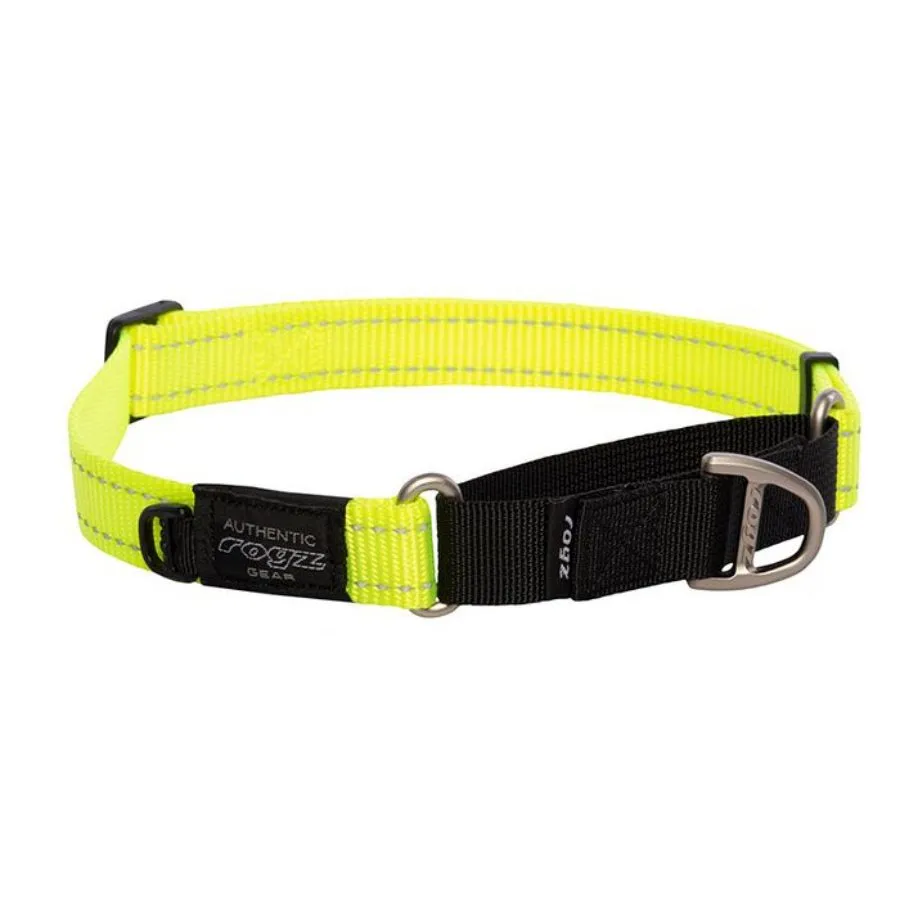 Rogz Control Collar Web Dayglo