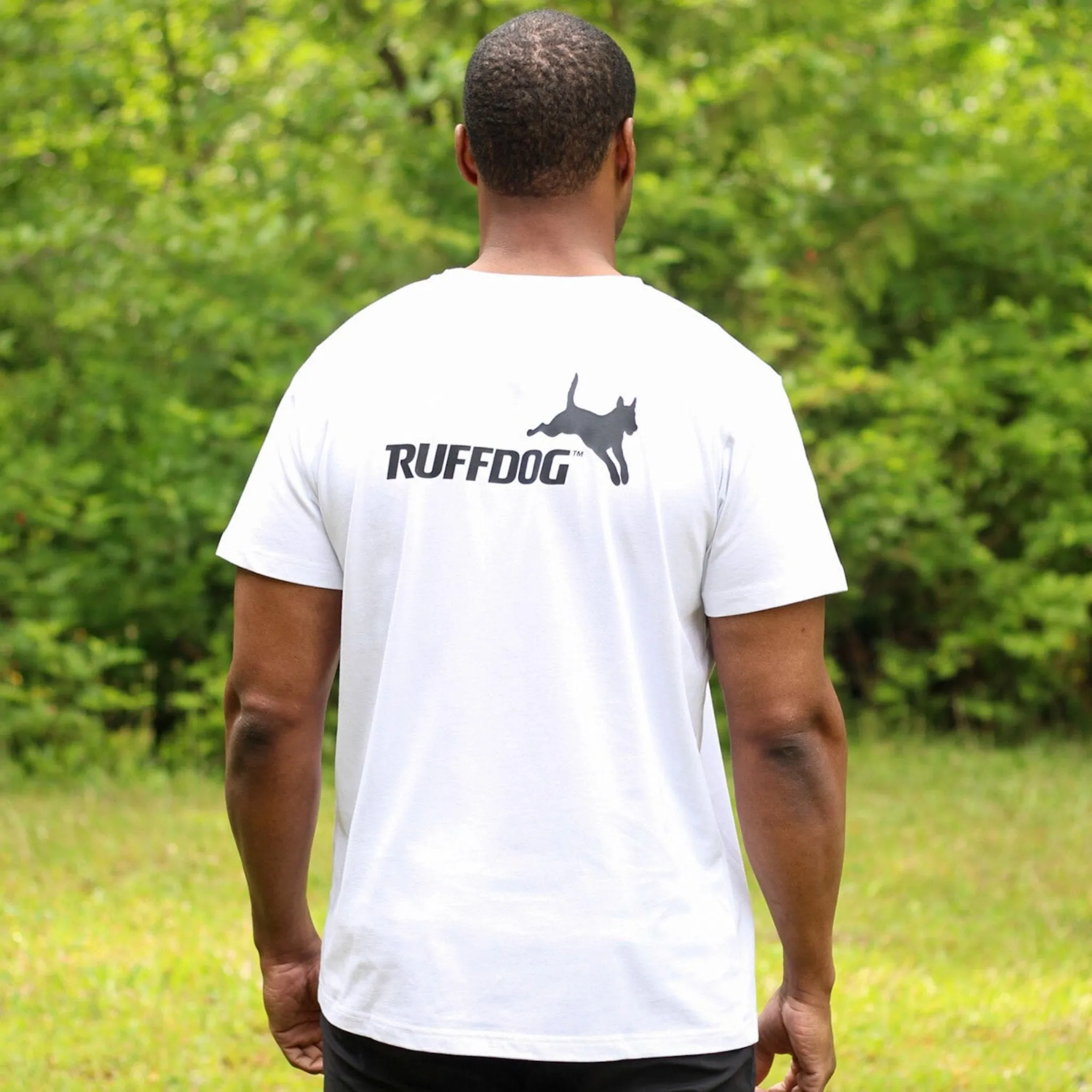 Ruffdog Unisex Crewneck T-shirt WHITE