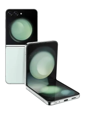 SAMSUNG Galaxy Z Flip5 AI Phone, 256GB Unlocked Android Smartphone, Compact, Foldable Design, One-Hand Control, Best Selfies, Full Cover Screen, Hands-Free Use, US Version, 2023, Mint