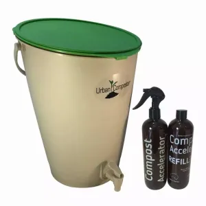 Urban Composter Bokashi Compost Starter Kit 16L - Lime