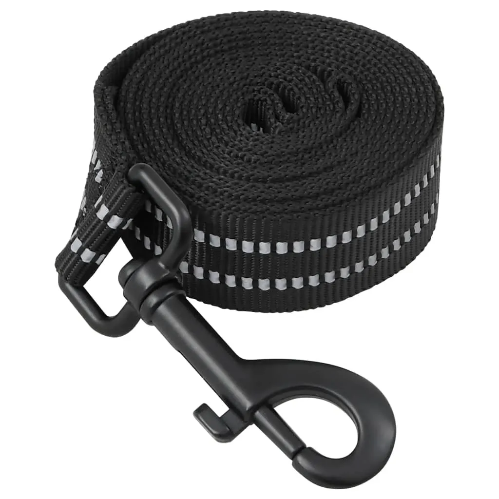 vidaXL Dog Harness with Lead & Collar Adjustable Black L
